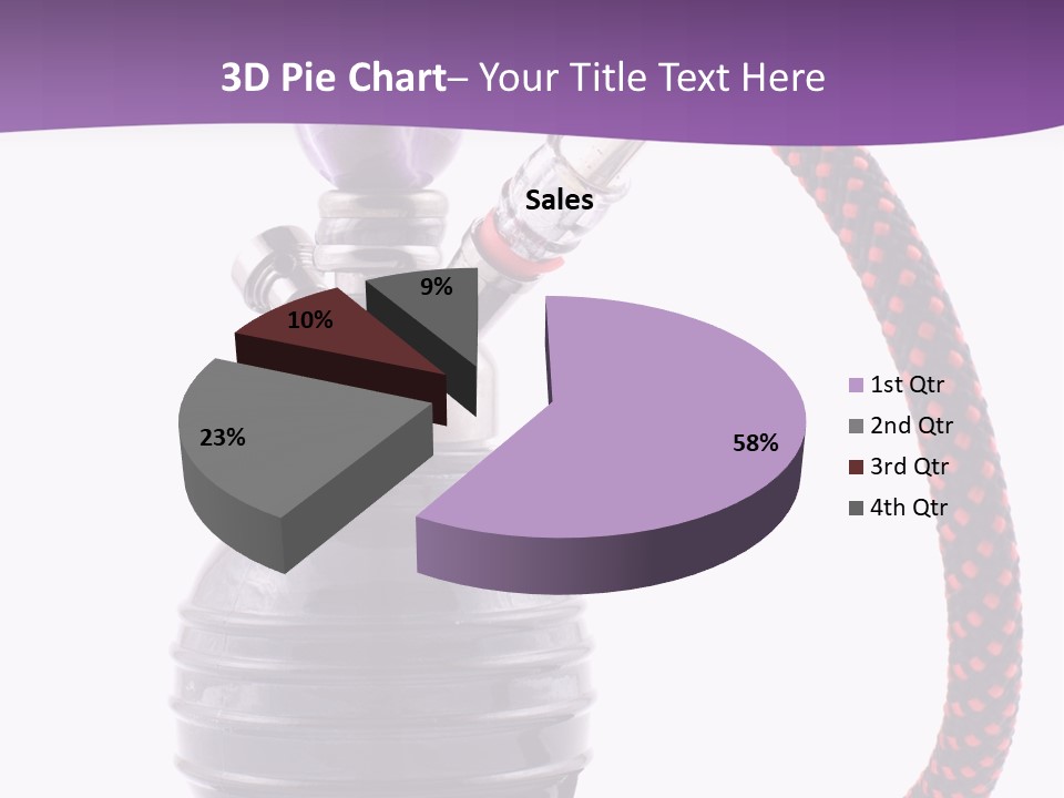 Oriental Pipe Hookah PowerPoint Template
