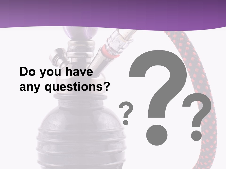 Oriental Pipe Hookah PowerPoint Template