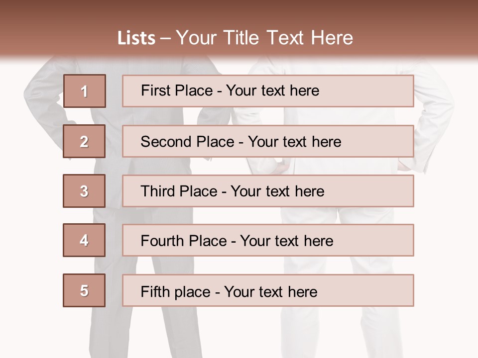 Gesture Backside Guy PowerPoint Template