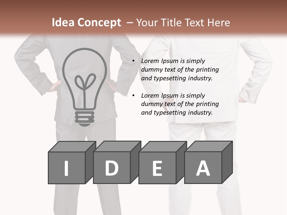 Gesture Backside Guy PowerPoint Template