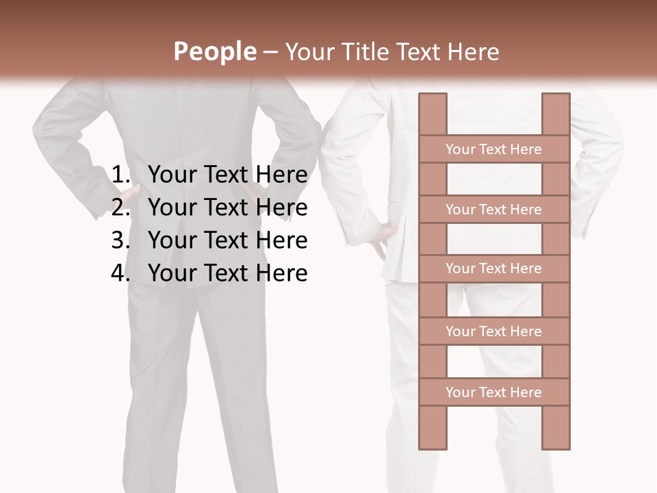 Gesture Backside Guy PowerPoint Template