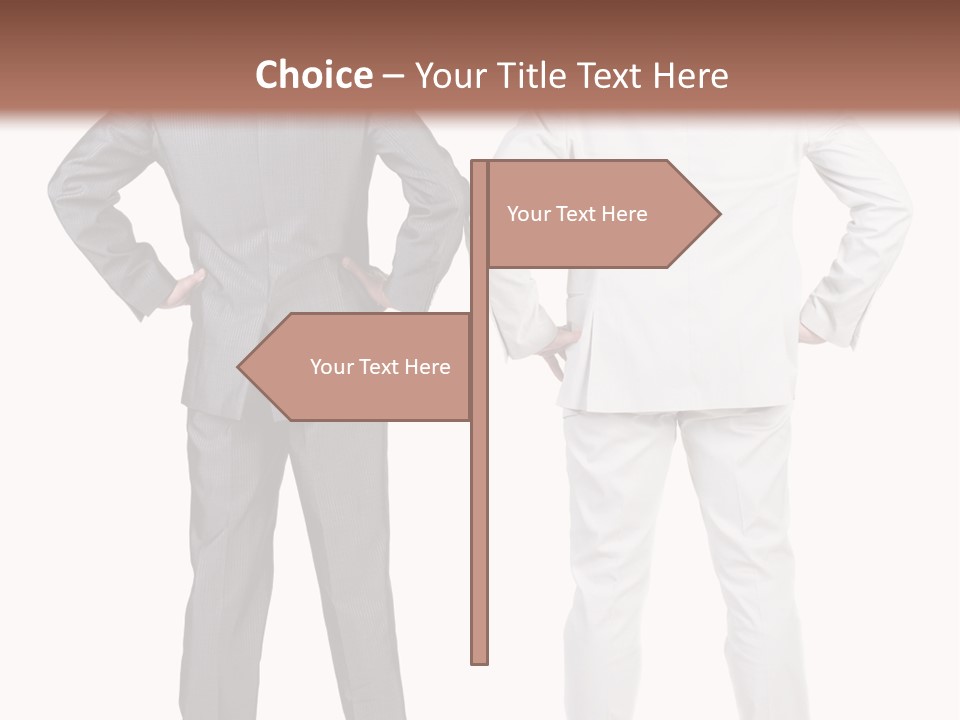 Gesture Backside Guy PowerPoint Template