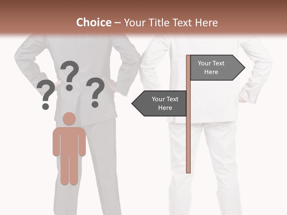 Gesture Backside Guy PowerPoint Template