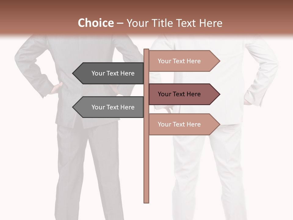 Gesture Backside Guy PowerPoint Template