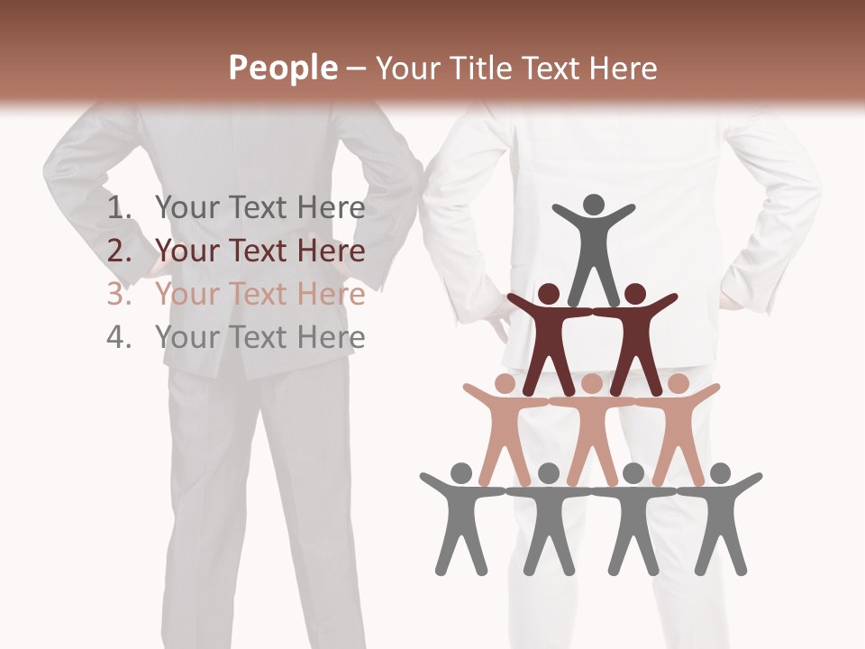 Gesture Backside Guy PowerPoint Template