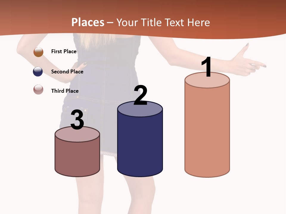 Jacket Back View Studio PowerPoint Template