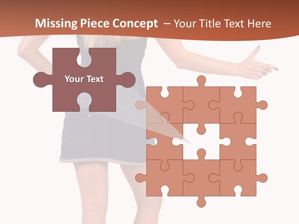 Jacket Back View Studio PowerPoint Template