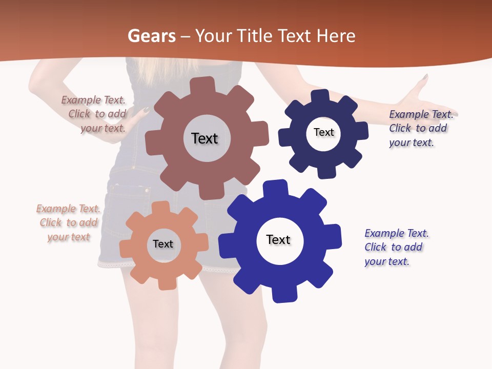 Jacket Back View Studio PowerPoint Template