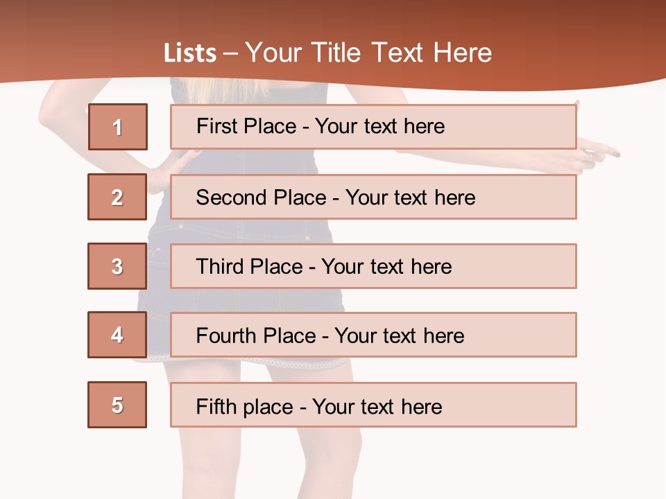 Jacket Back View Studio PowerPoint Template