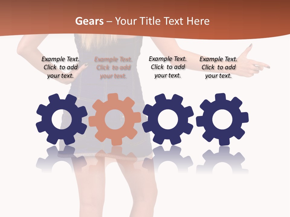 Jacket Back View Studio PowerPoint Template