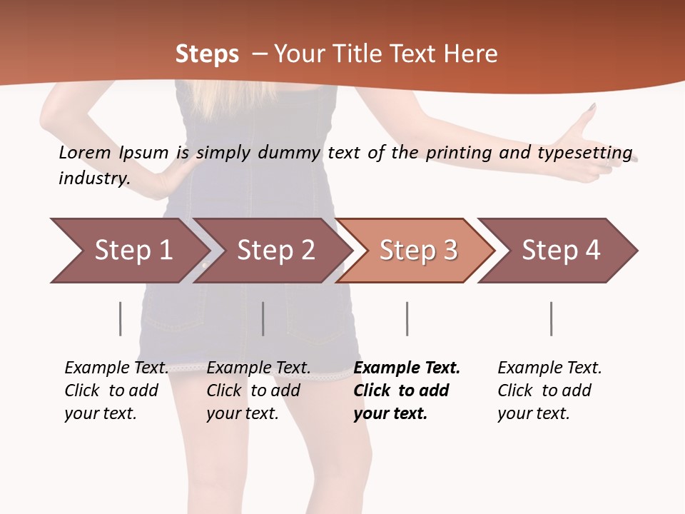 Jacket Back View Studio PowerPoint Template