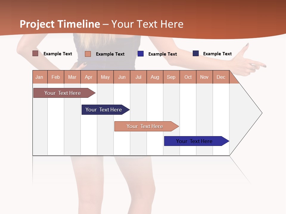 Jacket Back View Studio PowerPoint Template