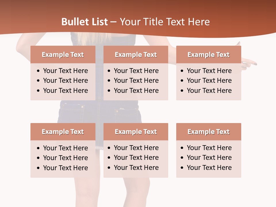 Jacket Back View Studio PowerPoint Template