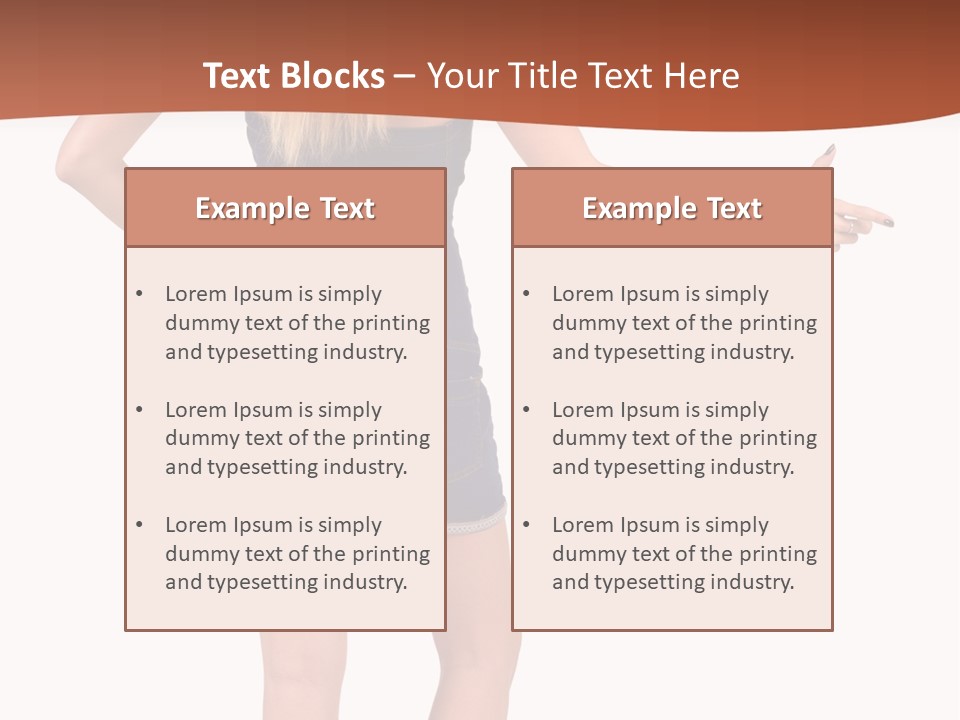 Jacket Back View Studio PowerPoint Template