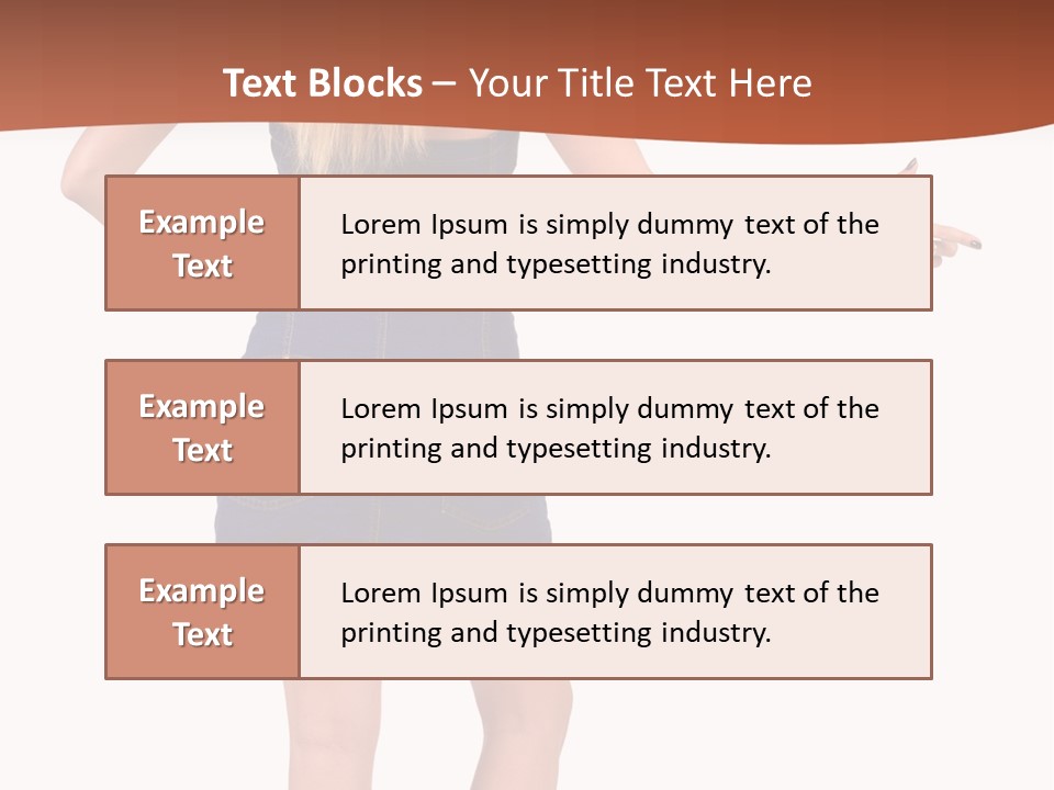 Jacket Back View Studio PowerPoint Template