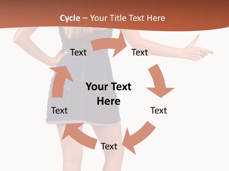 Jacket Back View Studio PowerPoint Template