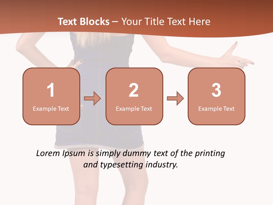 Jacket Back View Studio PowerPoint Template