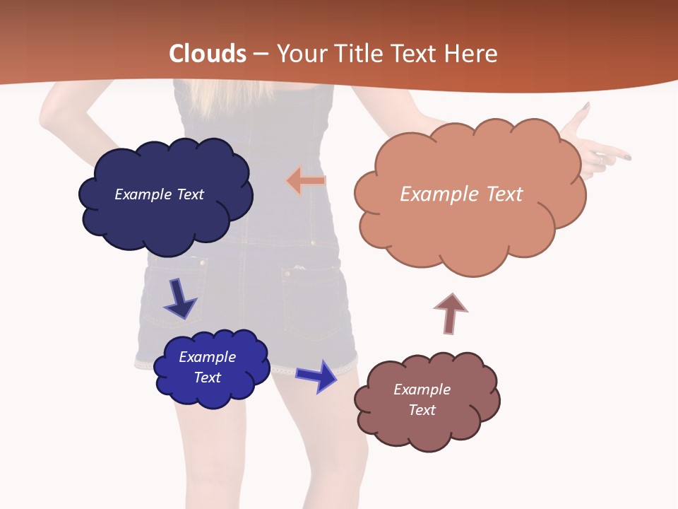 Jacket Back View Studio PowerPoint Template