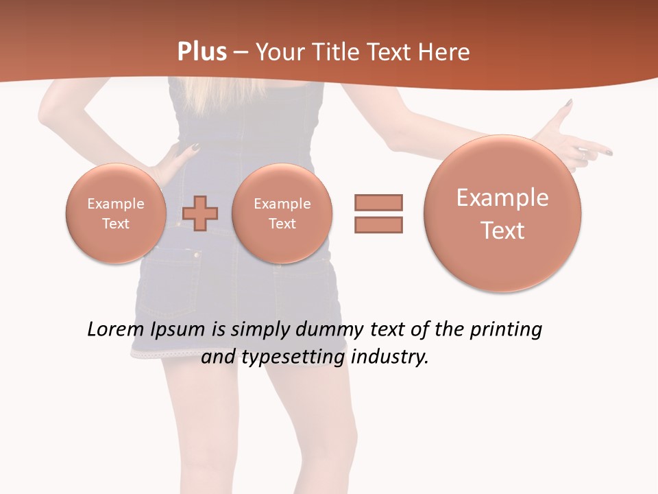 Jacket Back View Studio PowerPoint Template