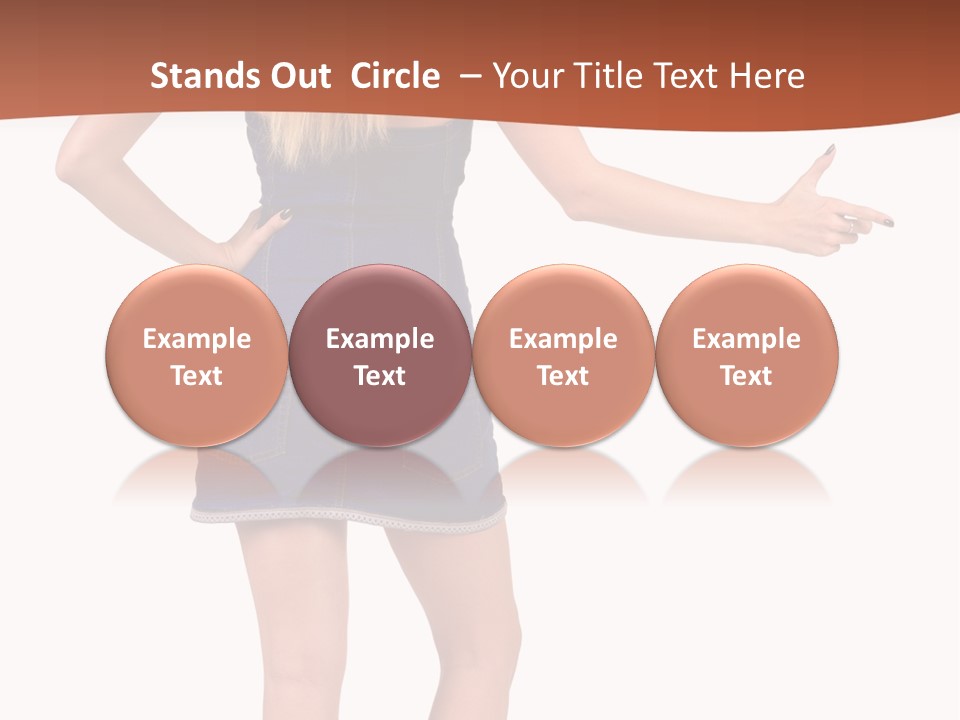 Jacket Back View Studio PowerPoint Template