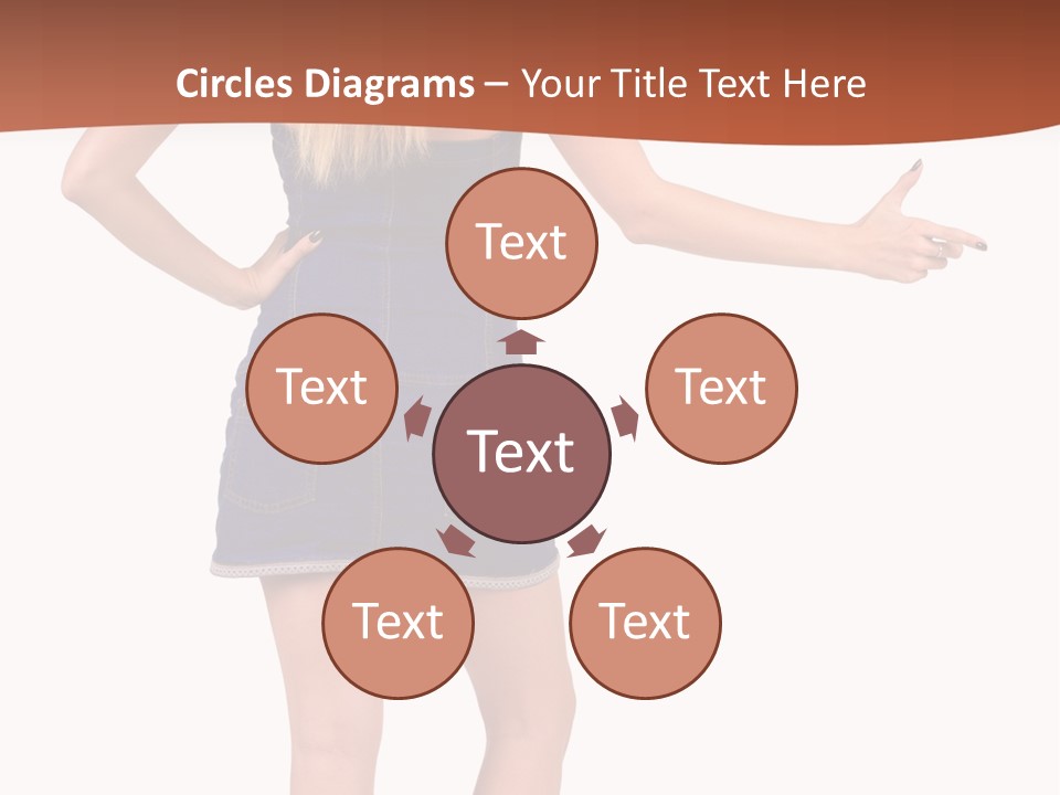 Jacket Back View Studio PowerPoint Template