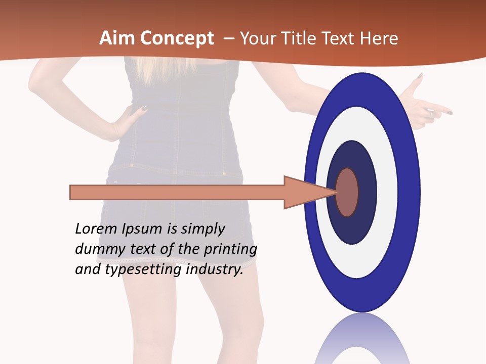 Jacket Back View Studio PowerPoint Template