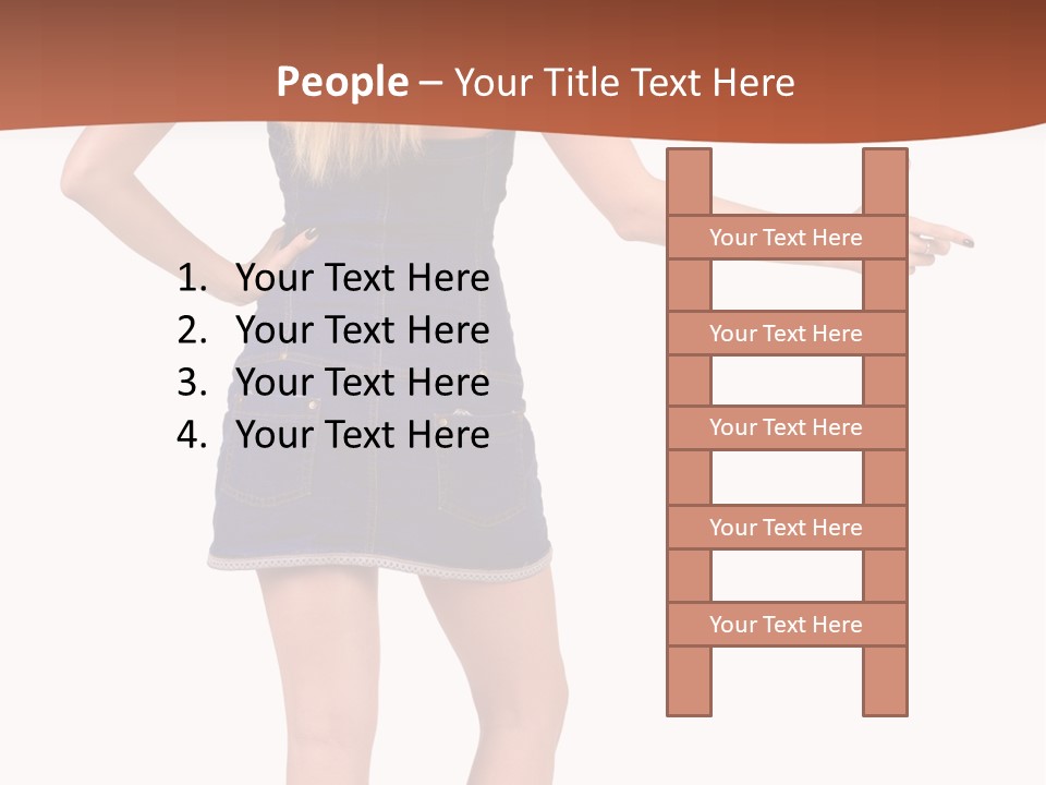 Jacket Back View Studio PowerPoint Template