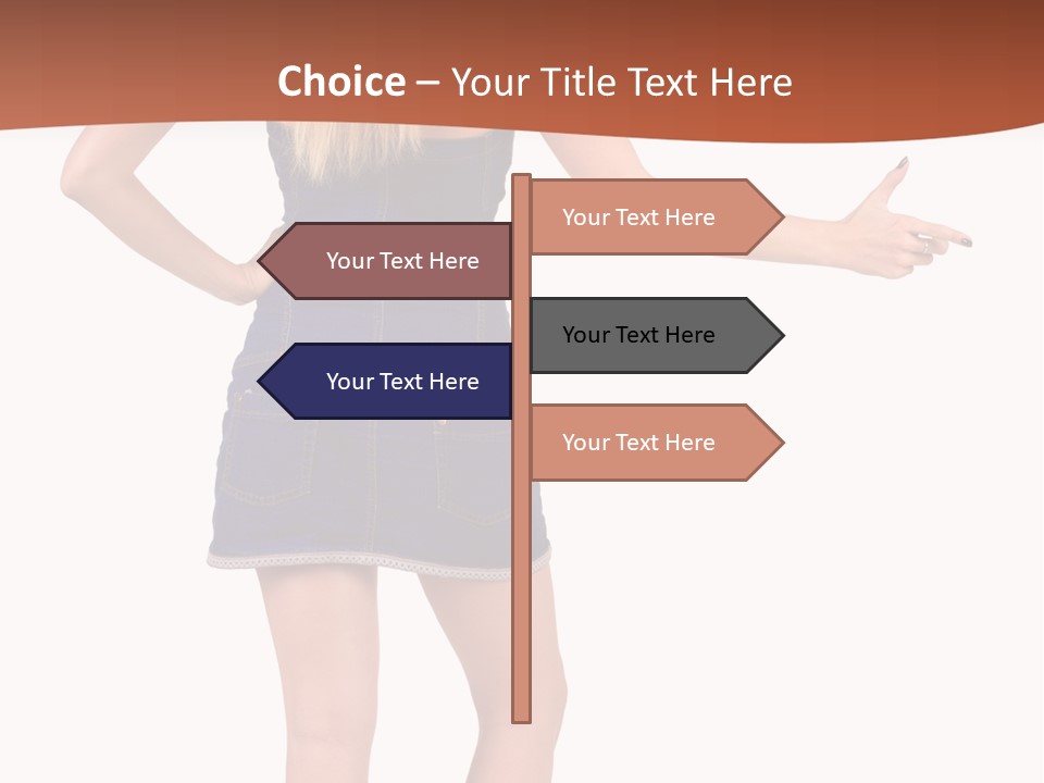 Jacket Back View Studio PowerPoint Template