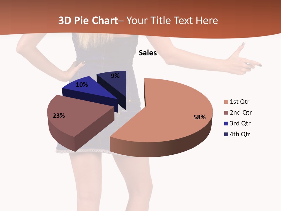 Jacket Back View Studio PowerPoint Template