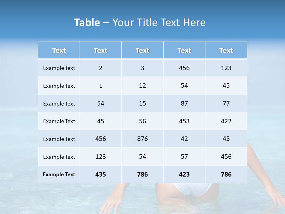 Table Per On Itting PowerPoint Template