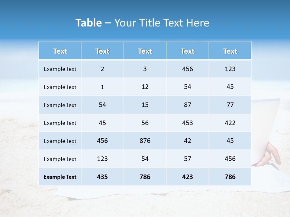 Table Happy Li Ten PowerPoint Template
