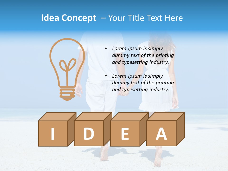 Corporate Table Happy PowerPoint Template