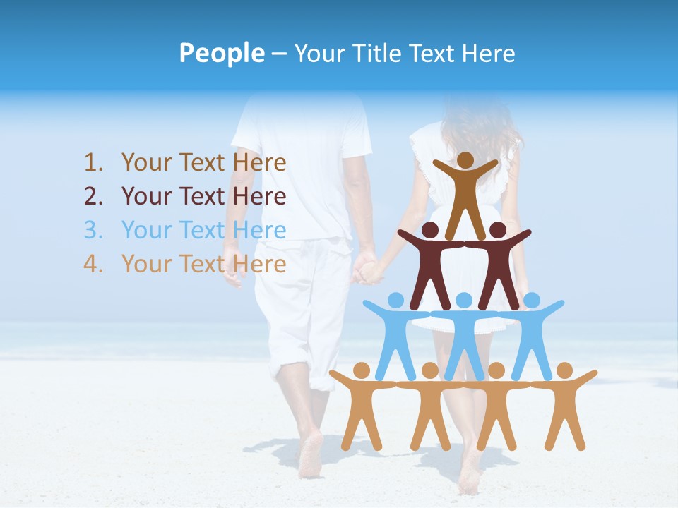 Corporate Table Happy PowerPoint Template