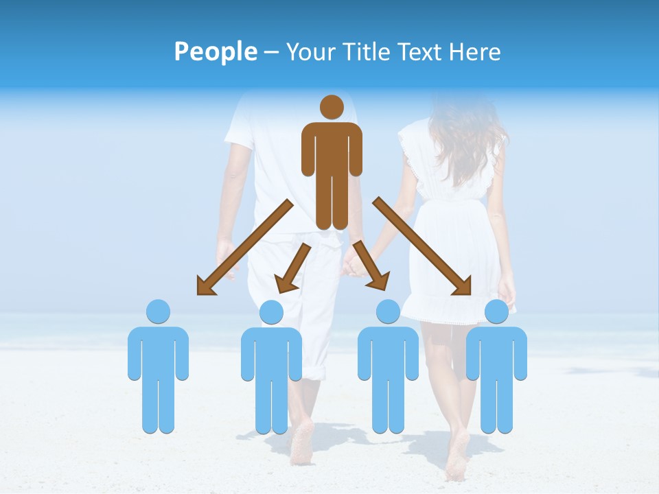 Corporate Table Happy PowerPoint Template