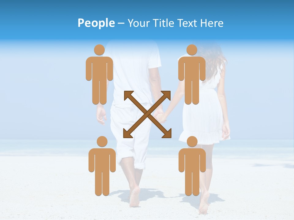 Corporate Table Happy PowerPoint Template