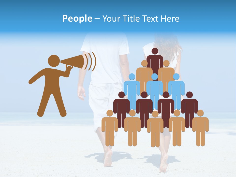 Corporate Table Happy PowerPoint Template