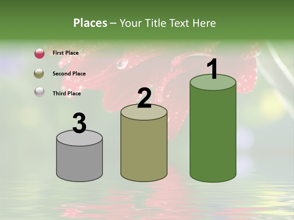 Fresh Red Bouquet PowerPoint Template