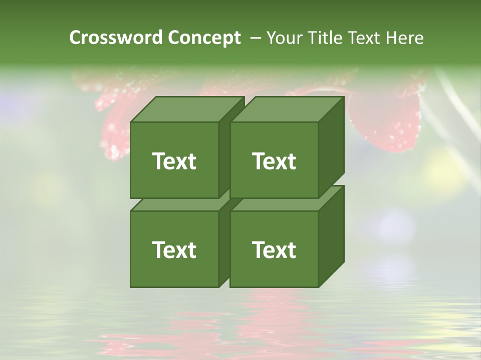 Fresh Red Bouquet PowerPoint Template