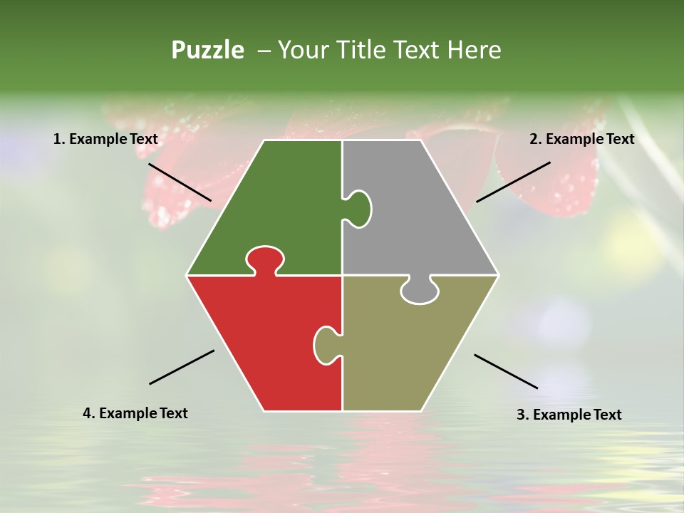 Fresh Red Bouquet PowerPoint Template