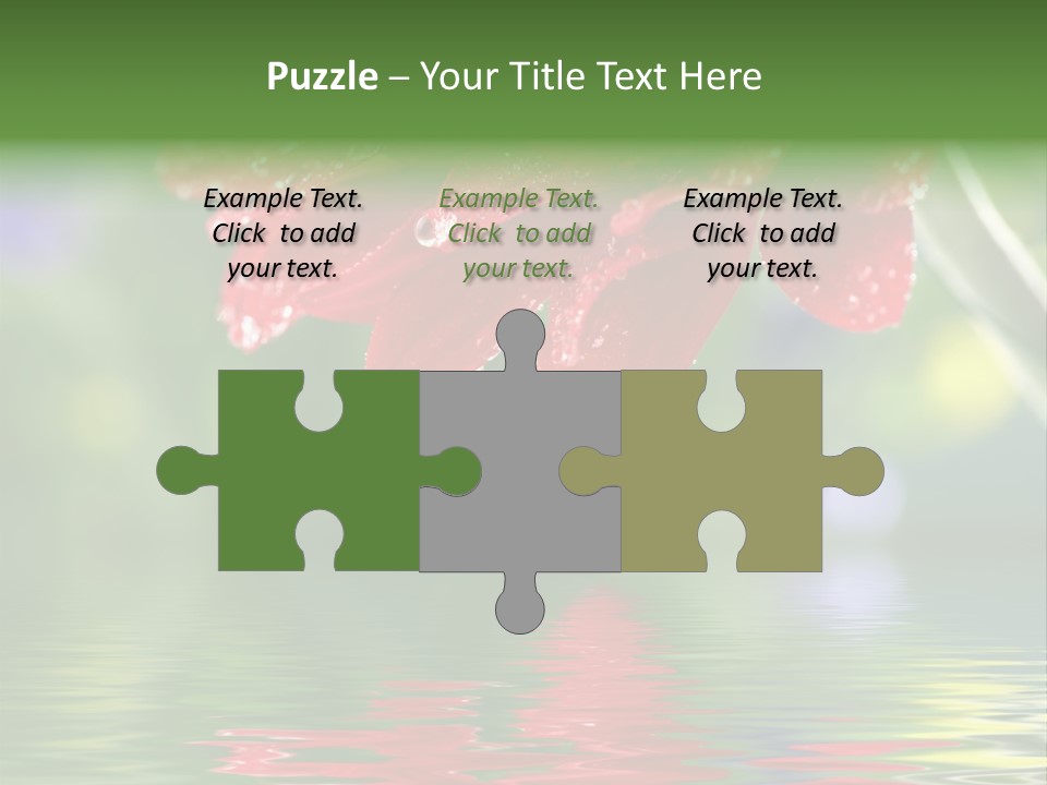 Fresh Red Bouquet PowerPoint Template