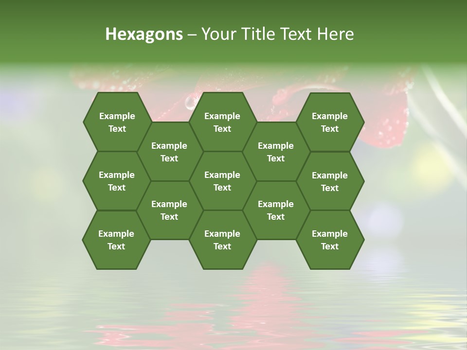 Fresh Red Bouquet PowerPoint Template