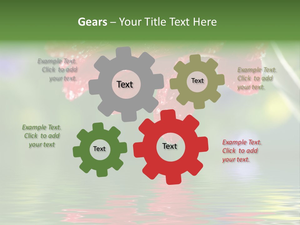 Fresh Red Bouquet PowerPoint Template