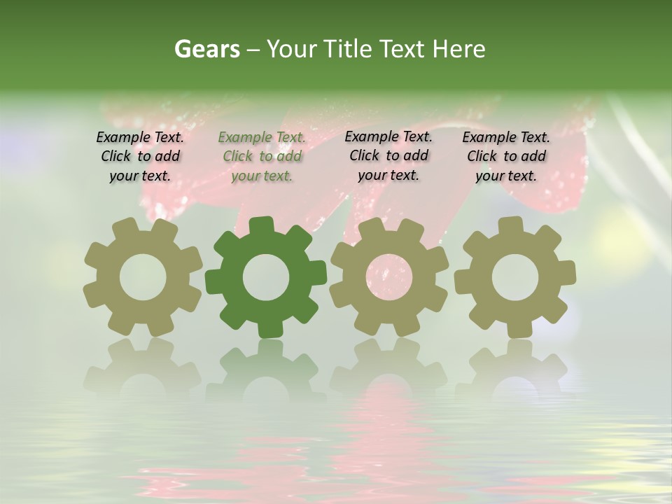 Fresh Red Bouquet PowerPoint Template