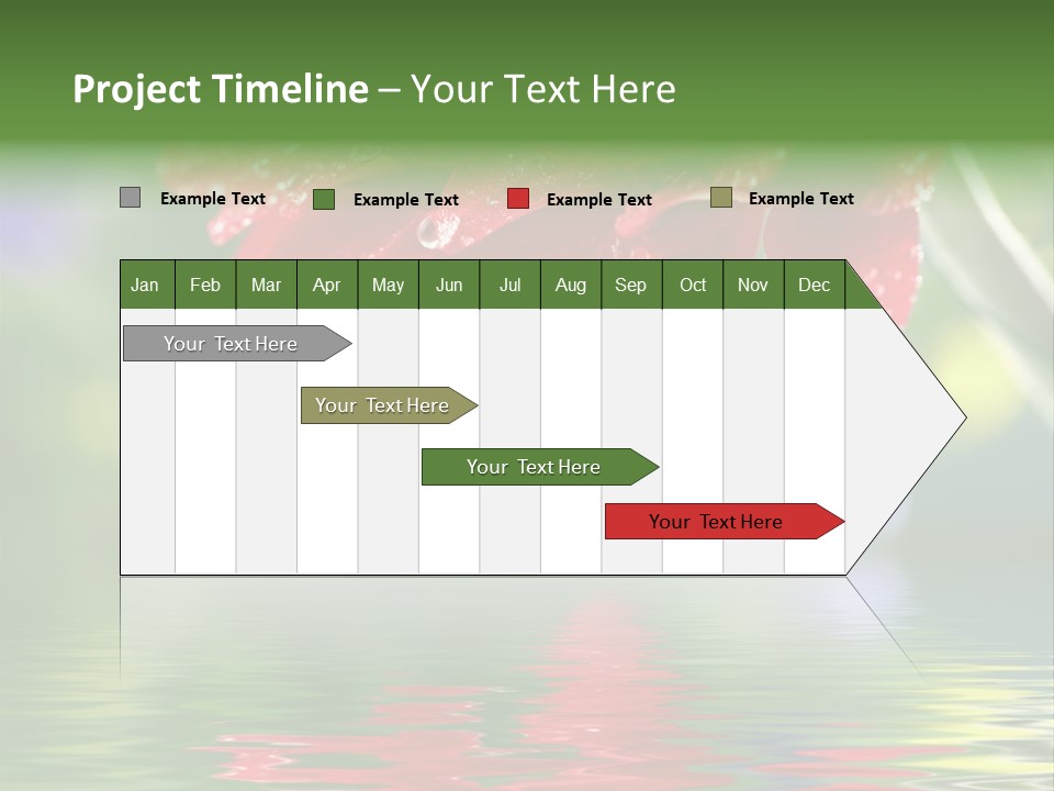 Fresh Red Bouquet PowerPoint Template