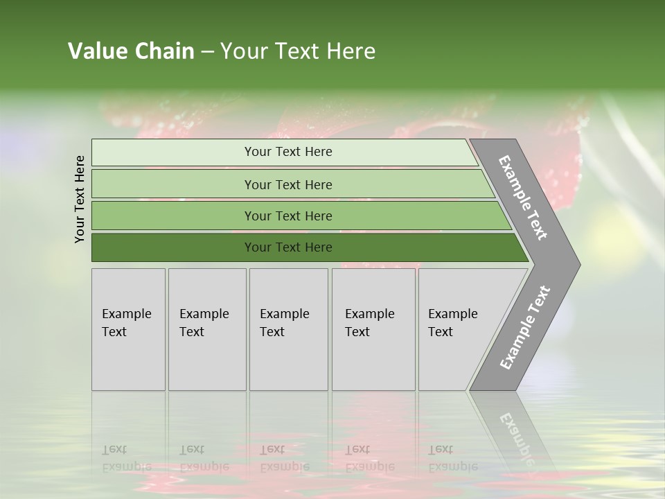 Fresh Red Bouquet PowerPoint Template