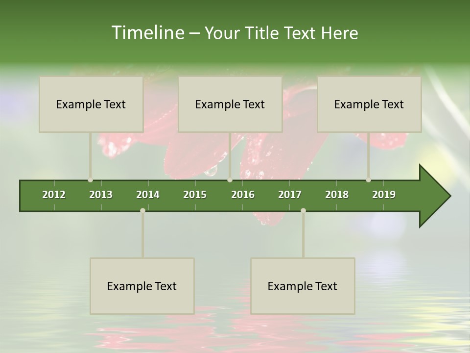 Fresh Red Bouquet PowerPoint Template