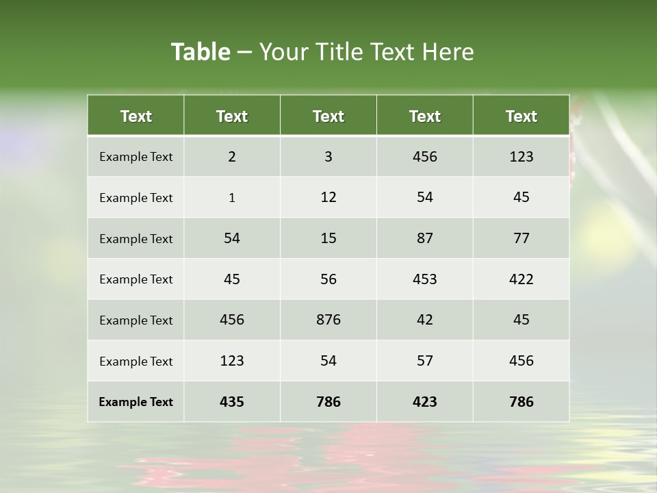 Fresh Red Bouquet PowerPoint Template
