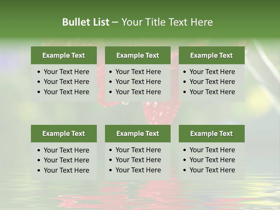 Fresh Red Bouquet PowerPoint Template