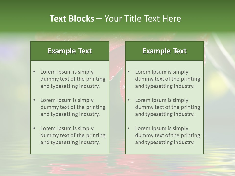Fresh Red Bouquet PowerPoint Template