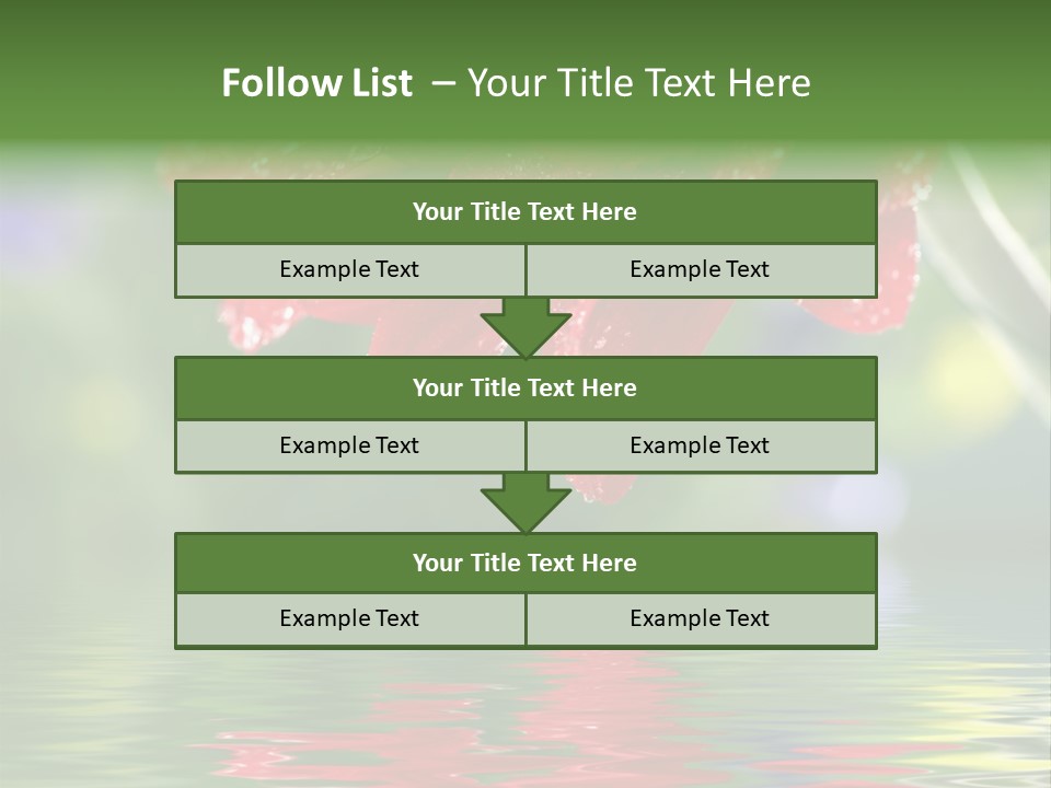 Fresh Red Bouquet PowerPoint Template